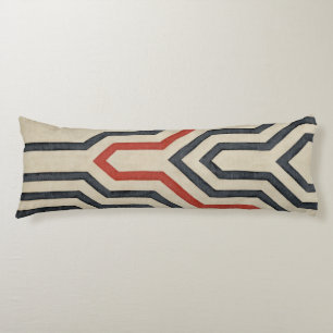 Orange och blå grafik, Linjer Kroppskudde