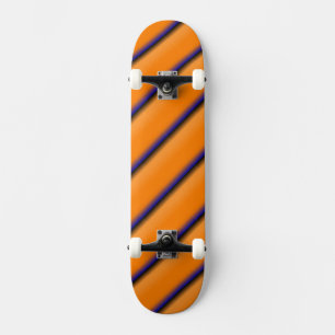Orange och blå mini skateboard bräda 18,5 cm