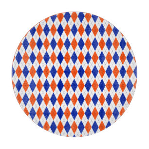 Orange och blå romb-argyle