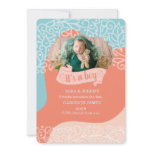 Orange och blå våg Det är ett meddelande om pojkfö