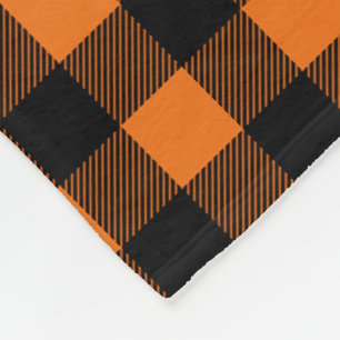Orange och Black Buffalo Play Fleecefilt