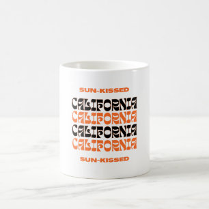Orange och Black Sol-Kissed California Hoodie Kaffemugg