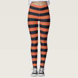 Orange- och Black Stripe-legeringar Leggings<br><div class="desc">Orange och strimlade balar, perfekt för Halloween.</div>