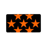 Orange och Black Toppen Stars Mönster