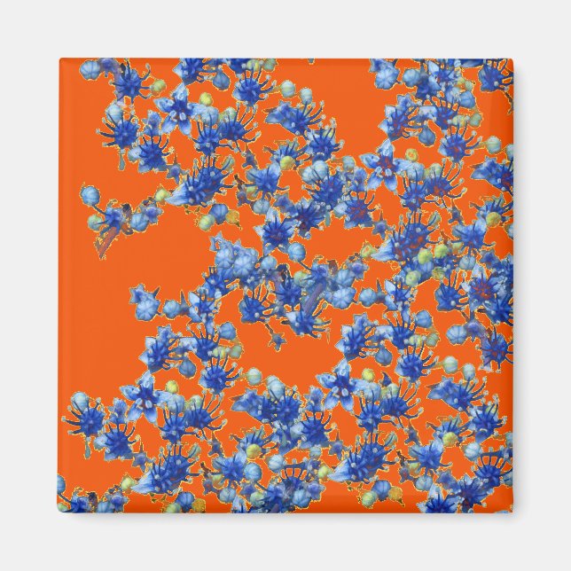 orange och blått magnet (Framsidan)