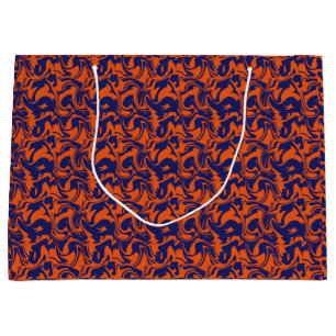 Orange- och blåttabstrakt