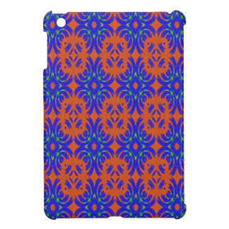 Orange- och blåttmönster iPad mini skal