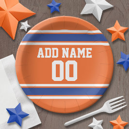 Orange och Blue Birthday Sports Jersey
