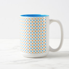 ORANGE och BLUE PÅSK-CHICKAR Två-Tonad Mugg
