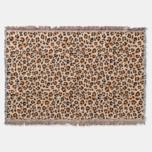 Orange och Brun Leopardycktryck