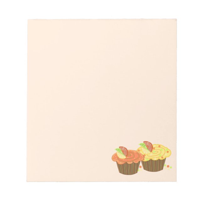 Orange och citron Cupcakes Anteckningsblock (Framsida)