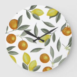 Orange och citron stor klocka