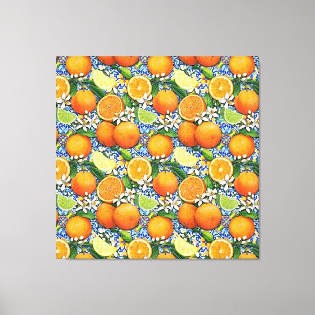 Orange och citroner canvastryck (Framsida)