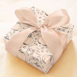Orange och Cream Sweet Little Pumpkin Baby Presentpapper
