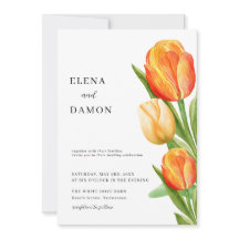 Orange och Cream Tulip Bröllop