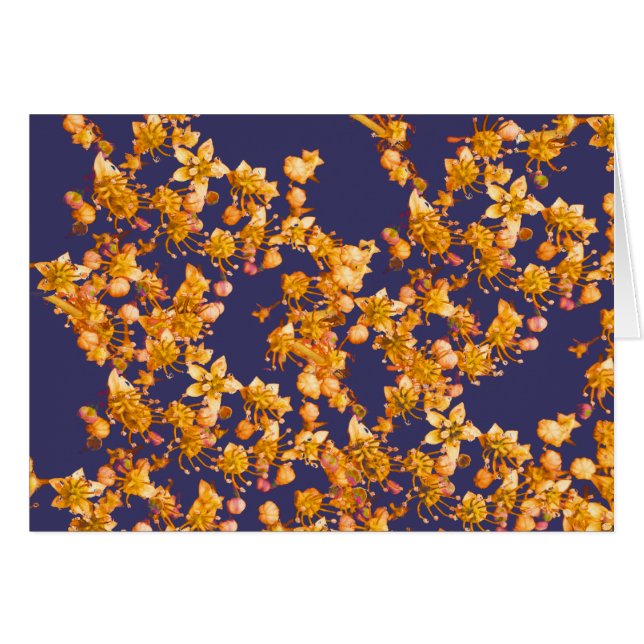 orange och flotta hälsningskort (Framsidan Horizontal)