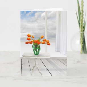 Orange och fönster kort