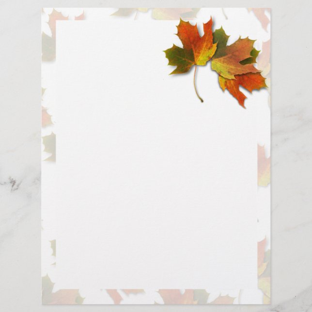 Orange och Golden Höst löv (Framsida)