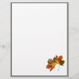 Orange och Golden Höst löv