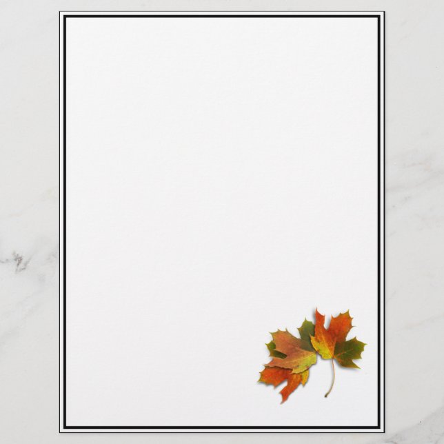 Orange och Golden Höst löv (Framsida)