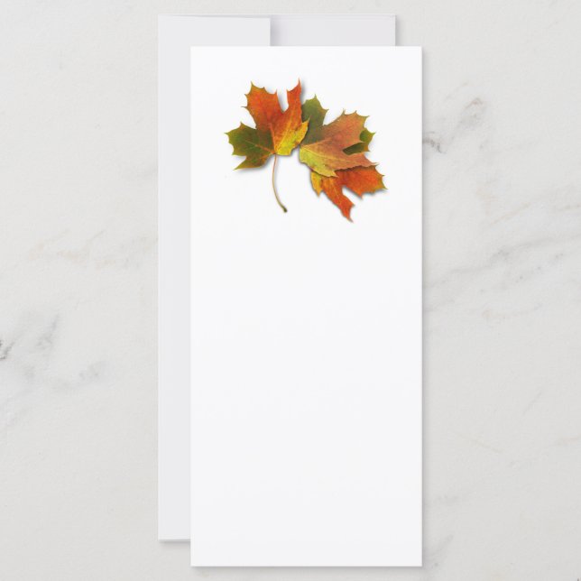 Orange och Golden Höst löv (Framsida)