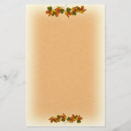 Orange och Golden Höst löv Brevpapper