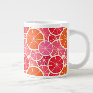 Orange och grapefrukt Citrus Fruit Mönster Jumbo Mugg