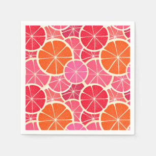 Orange och grapefrukt Citrus Fruit Mönster Pappersservett