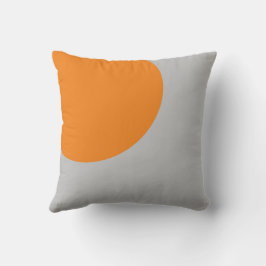 Orange och Grått Abstrakt Art Dekorativ kudde