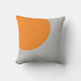 Orange och Grått Abstrakt Art Dekorativ kudde