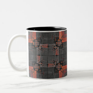 Orange och Grått Crossways Mugg