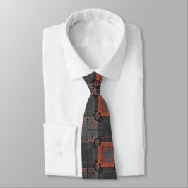 Orange och Grått Crossways Neck Tie Slips