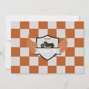 Orange- och grått-kontroll och motorcykel meddelande