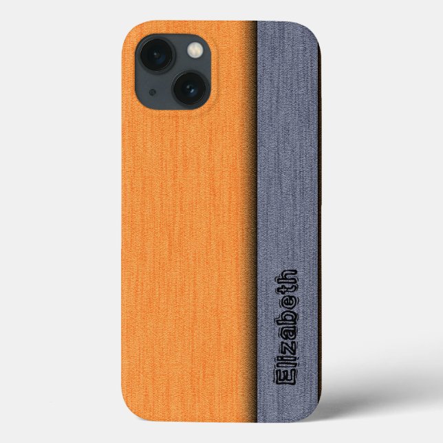 Orange och Grått Modern bakgrund (Baksida)