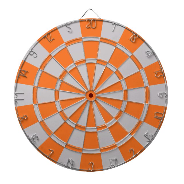 Orange och grått piltavla (Framsidan)