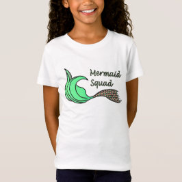 Orange och Grönt för sjöjungfru fyrkant T Shirt