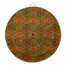 Orange och Grönt Kaleidoscope Dartboard Darttavla