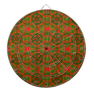 Orange och Grönt Kaleidoscope Dartboard Darttavla