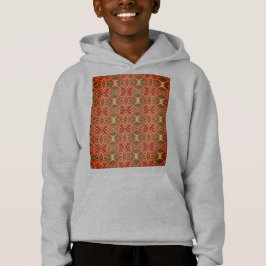 Orange och grönt mönster t shirt
