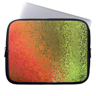 Orange och Grönt - skuggor Laptop Fodral