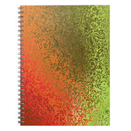 Orange och Grönt Spiral Binder Anteckningsbok