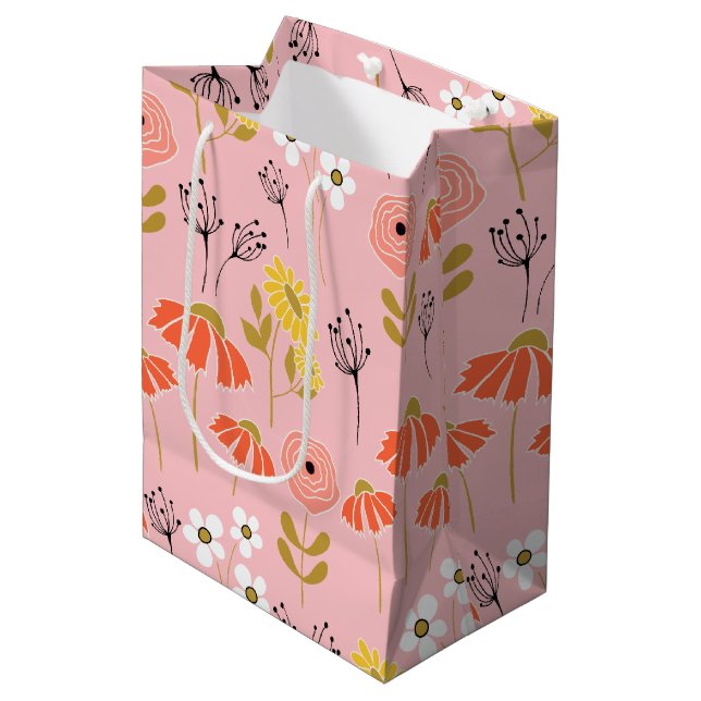 Orange och gul klotterblomma (Framsidan Vinklad)