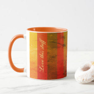 Orange och Guld Mugg