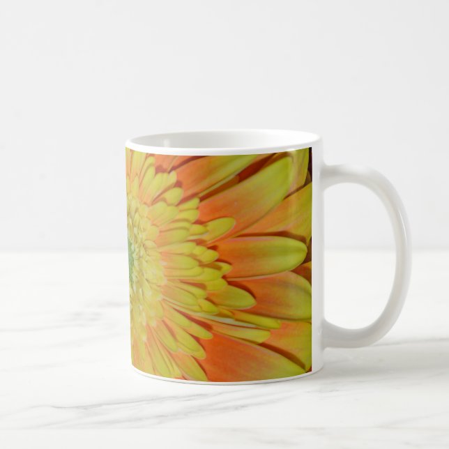 Orange- och gult-blommor kaffemugg (Höger)