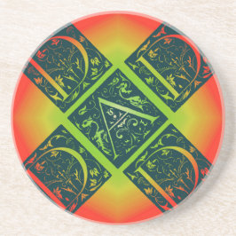 Orange och Gult för pappa Finare-text Underlägg