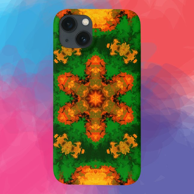 Orange och Gult för Psychedelic Mandala Flower Grö (Skapare uppladdad)