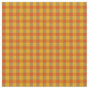 Orange och Gult för Tartan-utskrift, Tyg