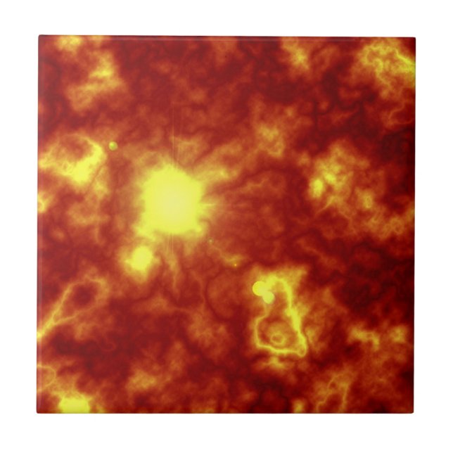 Orange och Gult Kakelplatta (Framsidan)