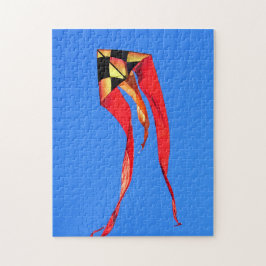 Orange och Gult Kite Jigszle Puzzle Pussel