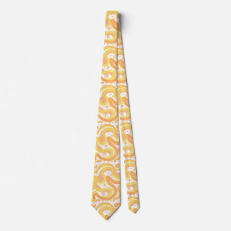 Orange och Gult med punkter Slips